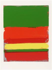 Untitled from the Shapes of Colour - Patrick Heron