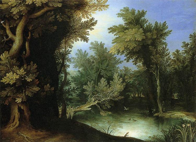 Landscape with a Marsh, 1595 - Пауль Бріль
