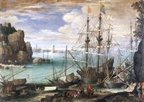 View of a Port - Paul Bril