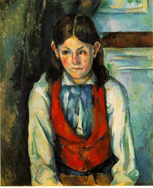Boy in a Red Vest, 1890 - Paul Cézanne