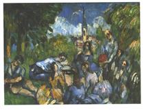 A Lunch on the Grass - Paul Cezanne
