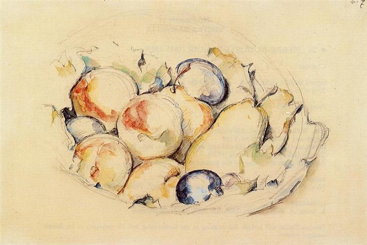 Fruits, c.1885 - 塞尚