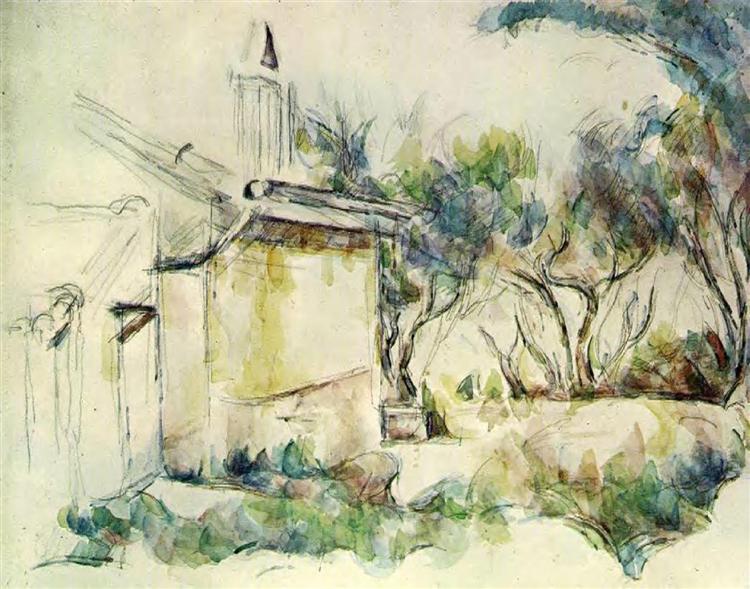 Jourdan's Cottage, 1906 - Paul Cezanne