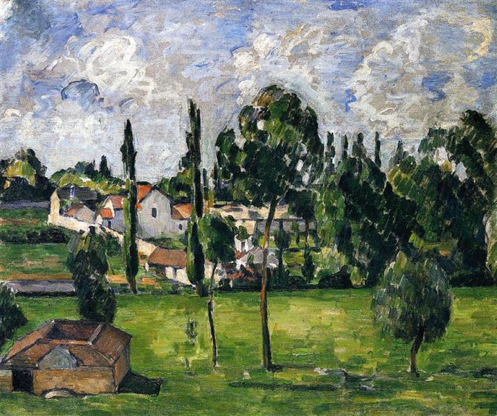 Landscape with Waterline, c.1879 - Paul Cézanne