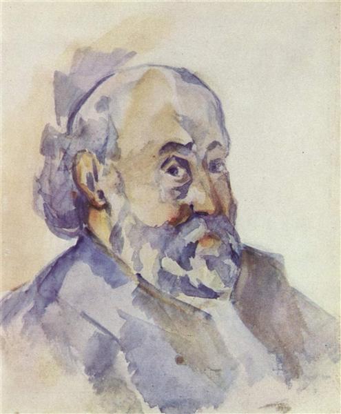 Self-Portrait, c.1896 - Поль Сезанн