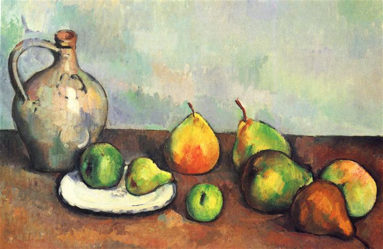 Still life, pitcher and fruit, 1894 - Paul Cezanne