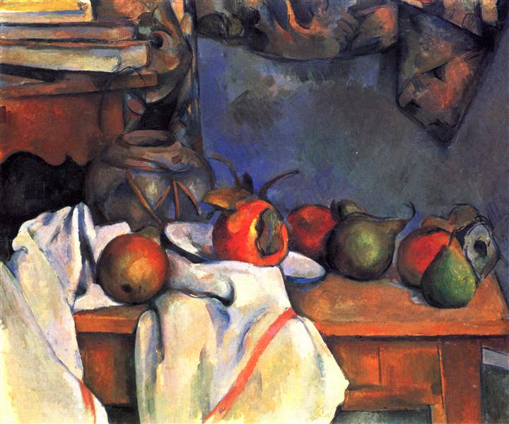 Still Life with Pomegranate and Pears, 1893 - 塞尚