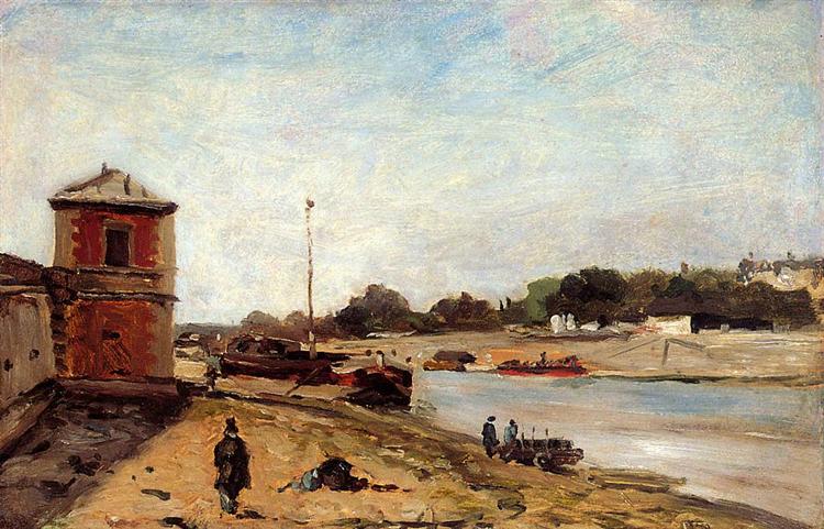 The Seine opposite the wharf de passy, 1875 - Paul Gauguin