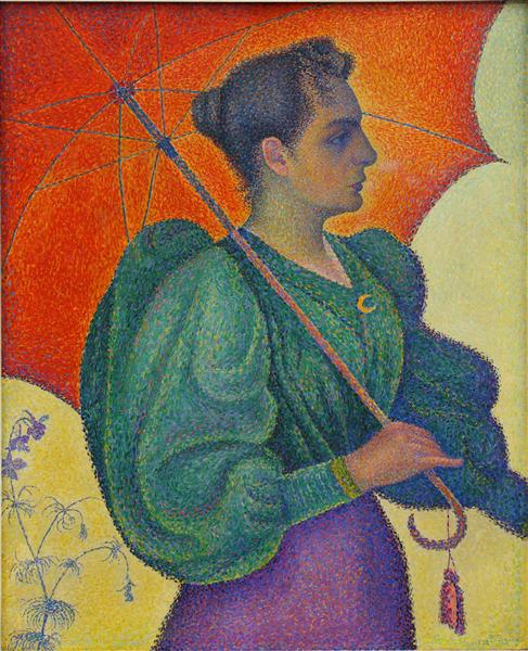 Woman with a Parasol, 1893 - Поль Сіньяк