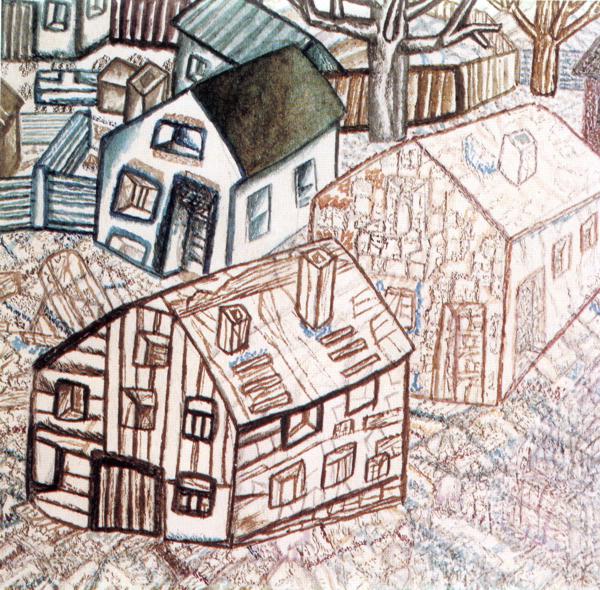 Houses, c.1925 - Pavel Filonov