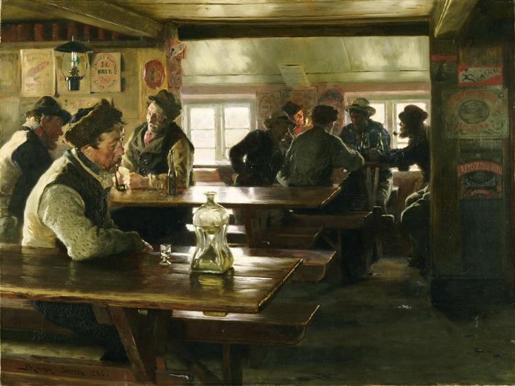 Interior of a Tavern, 1886 - Педер Северин Крёйер
