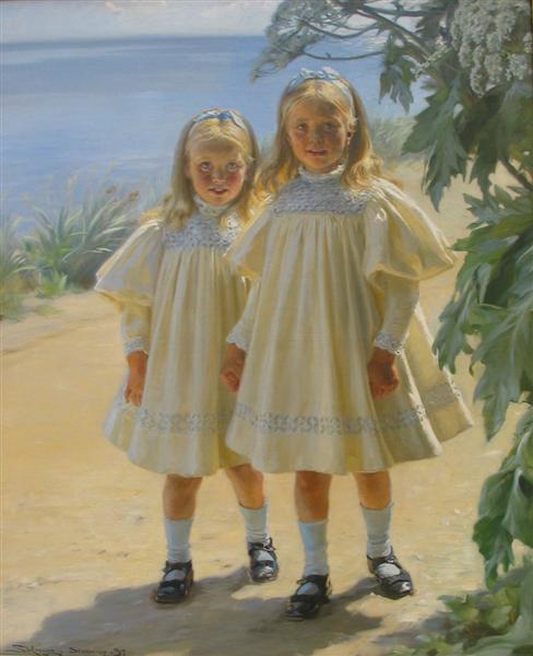 The Benzon daughters, 1897 - Peder Severin Krøyer