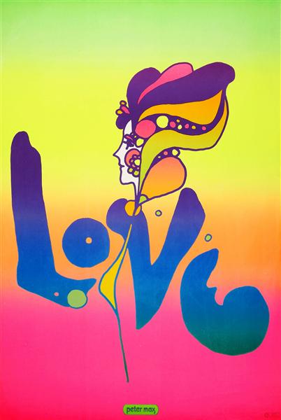 Love, 1969 - Peter Max