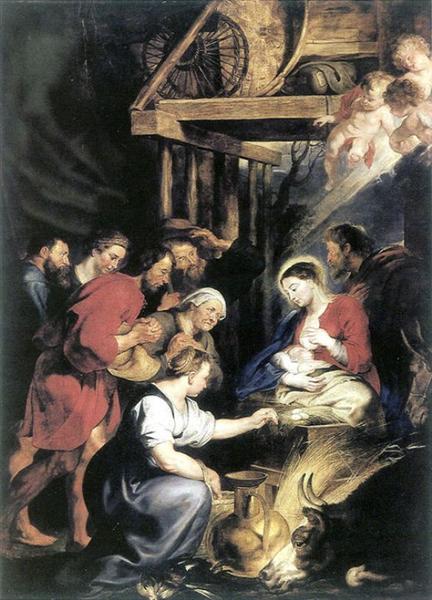 Adoration of the Shepherds, c.1615 - 魯本斯