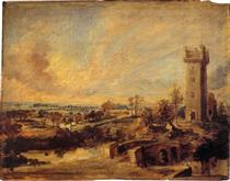 Landscape with Tower - Pierre Paul Rubens