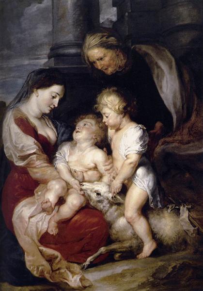 The Virgin and Child with St. Elizabeth and the Infant St. John the Baptist, c.1615 - Peter Paul Rubens