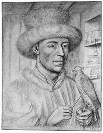 Portrait of a Man with a Falcon - Petrus Christus