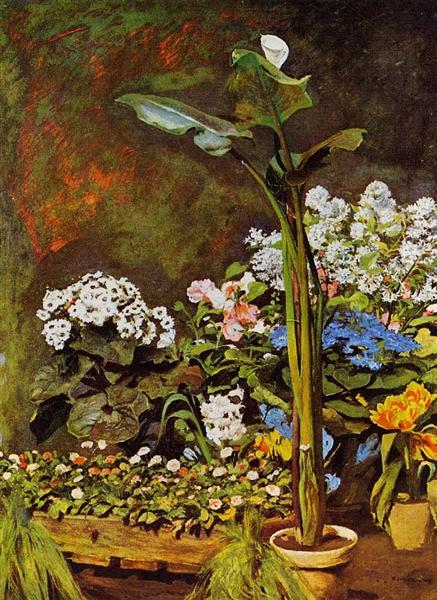 Arum and Conservatory Plants, 1864 - Pierre-Auguste Renoir