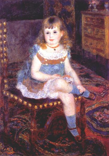Georgette Charpentier Seated, 1876 - Pierre-Auguste Renoir