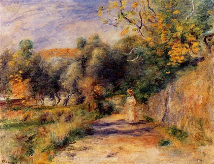 Landscape at Cagnes, 1907 - 1908 - Пьер Огюст Ренуар