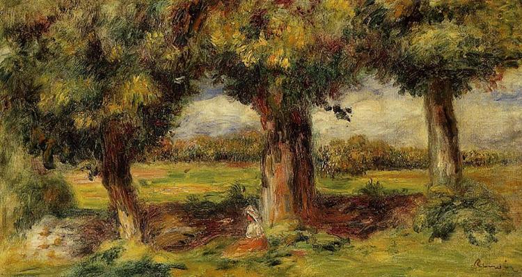 Landscape near Pont Aven, c.1890 - Pierre-Auguste Renoir