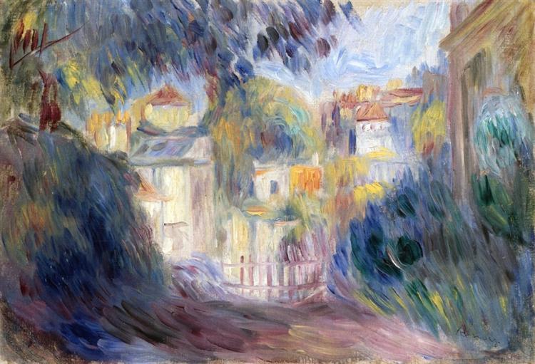 Landscape with Red Roofs - Auguste Renoir