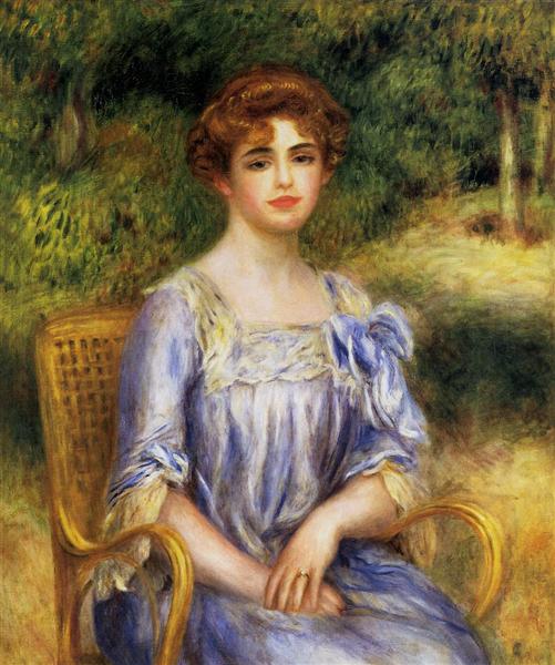 Madame Gaston Bernheim de Villers nee Suzanne Adler, c.1901 - 雷諾瓦