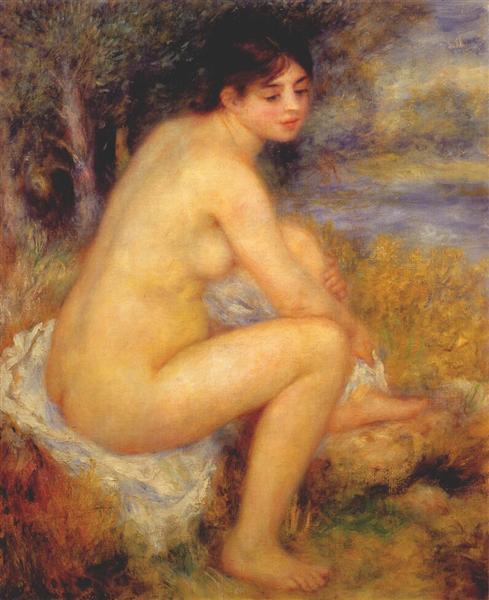 Nude in a landscape, 1883 - 雷諾瓦