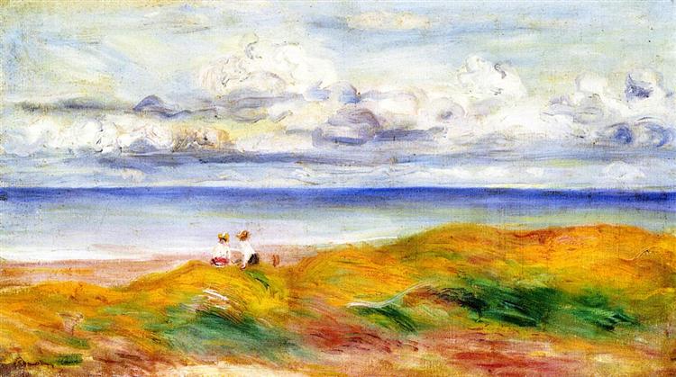 On a Cliff, 1880 - Auguste Renoir