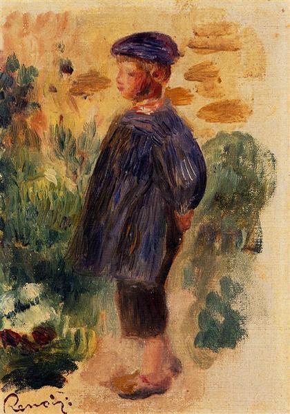 Portrait of a Kid in a Beret, 1892 - Пьер Огюст Ренуар