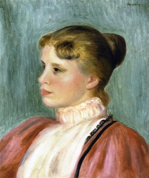 Portrait of a Woman, 1897 - 雷諾瓦