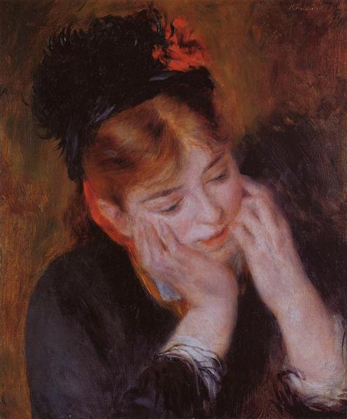 Reflection, 1877 - Pierre-Auguste Renoir