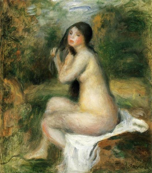 Seated Bather - Auguste Renoir
