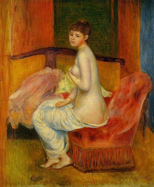 Seated Nude (At East), 1885 - Auguste Renoir
