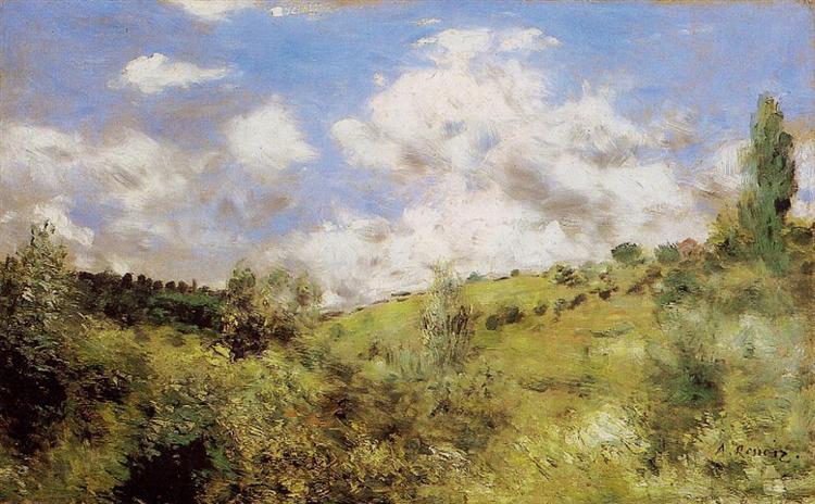 Strong Wind (Gust of Wind), c.1872 - Pierre-Auguste Renoir