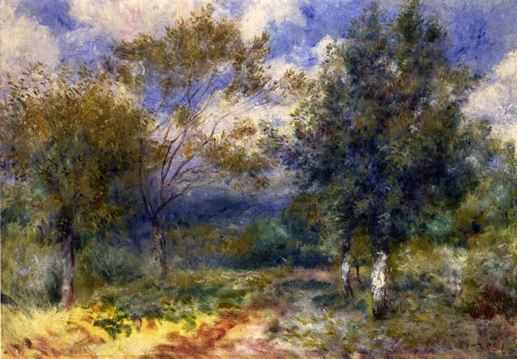 Sunny Landscape, c.1880 - 雷諾瓦