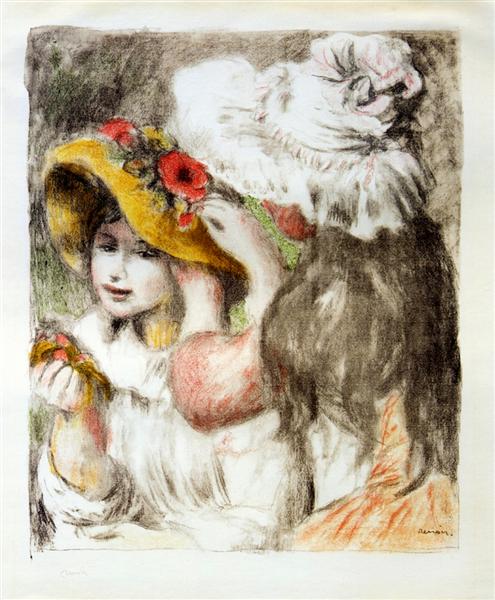 The Hatpin, 1898 - Pierre-Auguste Renoir