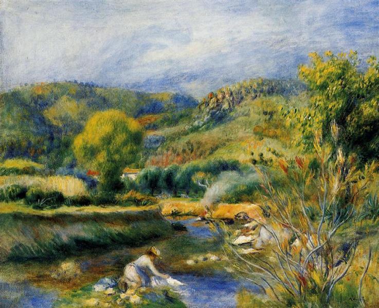The Laundress, c.1891 - Auguste Renoir