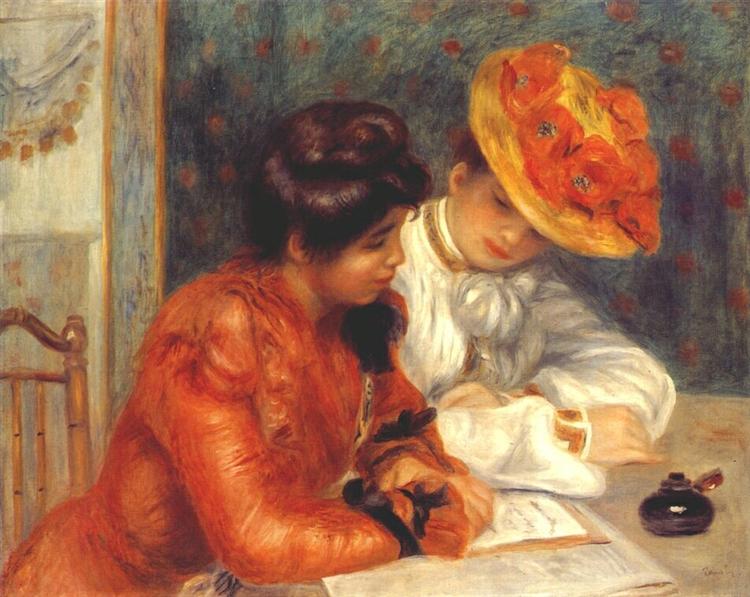 The letter, 1900 - Пьер Огюст Ренуар