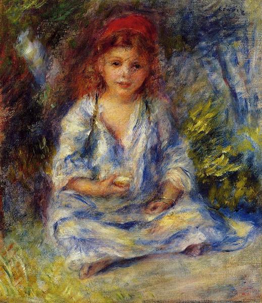 The Little Algerian Girl, c.1881 - 雷諾瓦