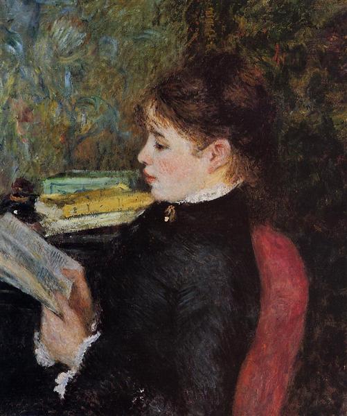 The Reader, 1877 - 雷諾瓦