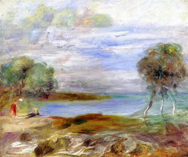 Two Figures by the Water - Auguste Renoir