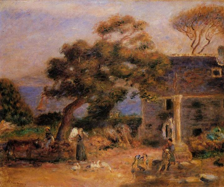 View of Treboul, c.1895 - Auguste Renoir