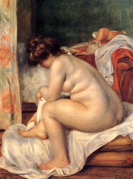 Woman After Bathing, 1896 - Пьер Огюст Ренуар