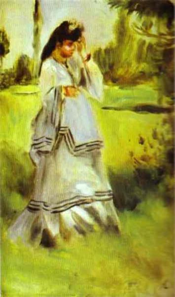 Woman in a Park - Pierre-Auguste Renoir