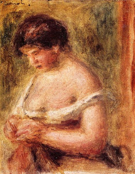 Woman with a Corset, 1914 - Pierre-Auguste Renoir