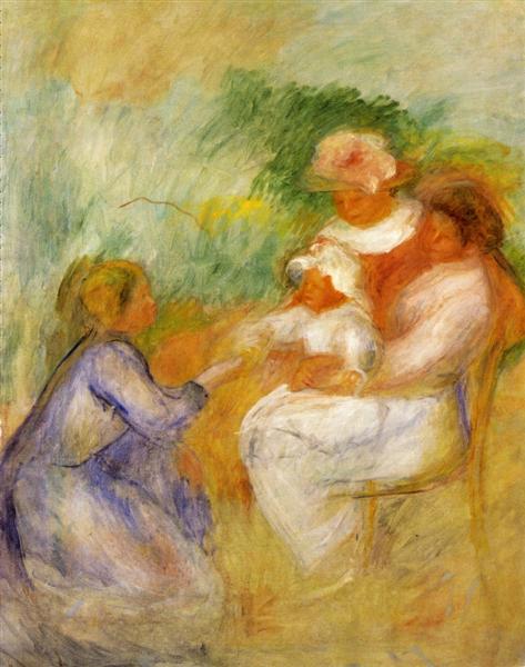 Women and Child, c.1896 - П'єр-Оґюст Ренуар