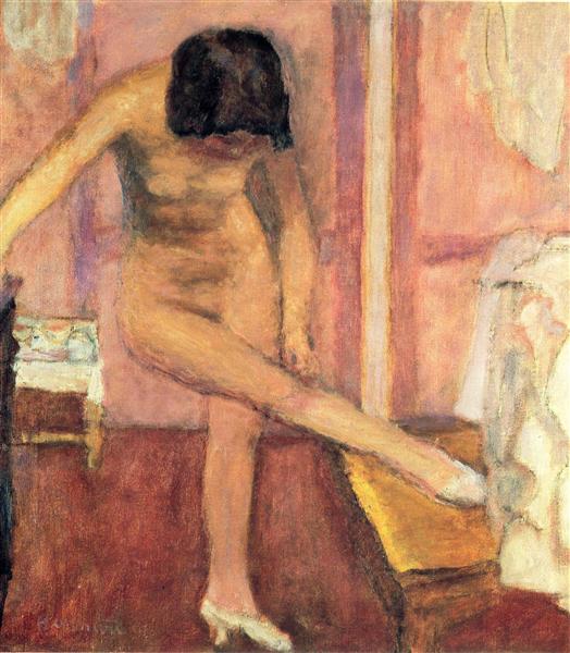 Nude Bending Down, 1923 - 皮爾·波納爾