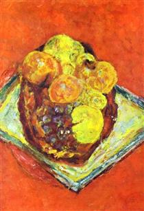 Peaches and Grapes - Pierre Bonnard