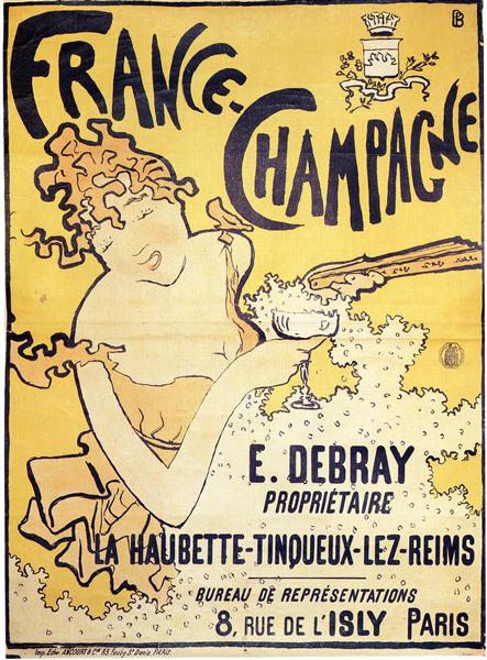 poster advertising France Champagne, 1891 - Pierre Bonnard